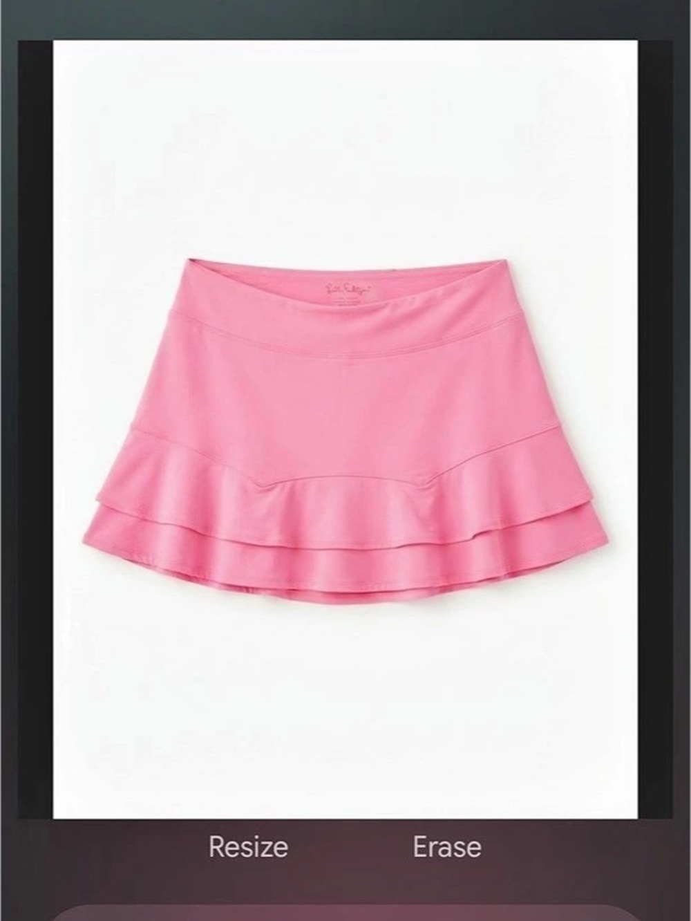 Lilly Pulitzer Luxletic Pink Athletic Skort Ruffled Tennis Activewear Skirt Size